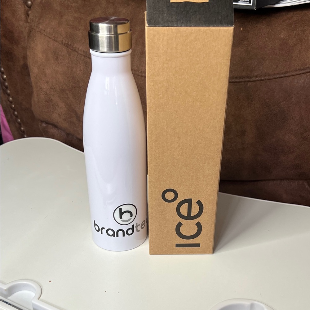 White Stainless Steel Water Bottle
